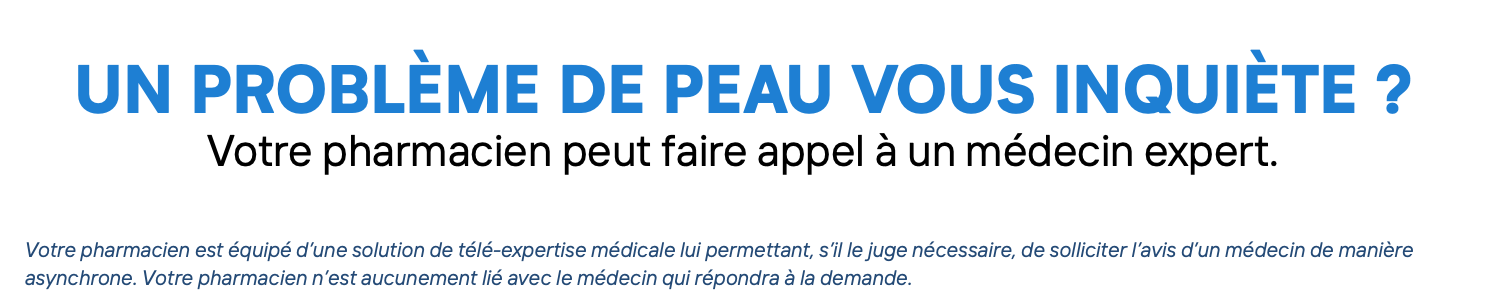 Probl&egrave;me de peau ?